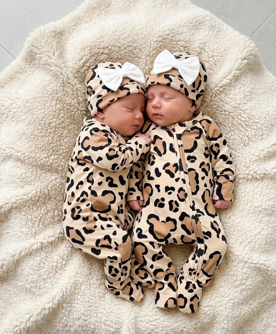 Leopard Love Newborn hat