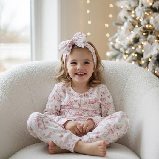 Toile Safari Kids PJ Pink