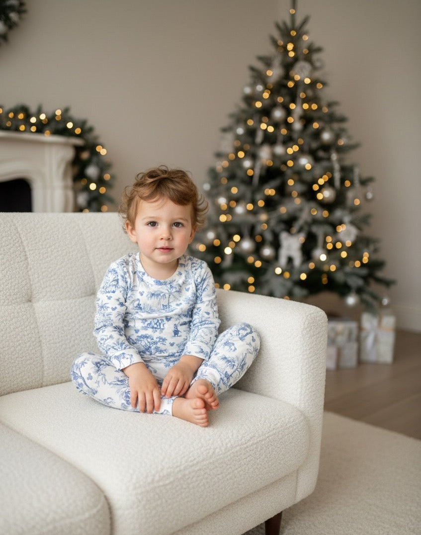 Toile Safari Kids PJ Blue