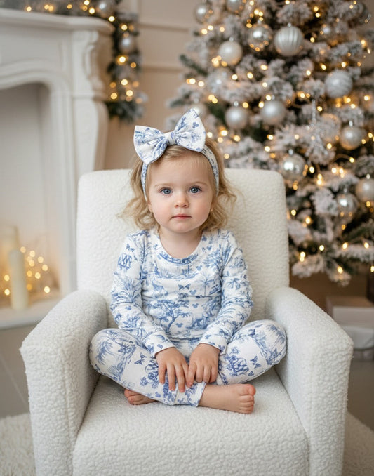 Toile Safari Kids PJ Blue