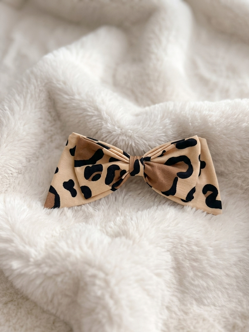Leopard Love Hairbow